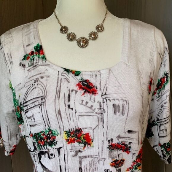 JOSEPH A. Square Neck Sweater La Bohème M *NWT* - Picture 5 of 9